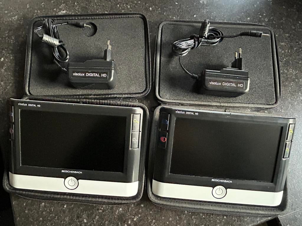 2x Eschenbach Visolux Digital HD Loep - Vergroting 2-22x, Ophalen, Gebruikt, 20x of meer, Overige typen