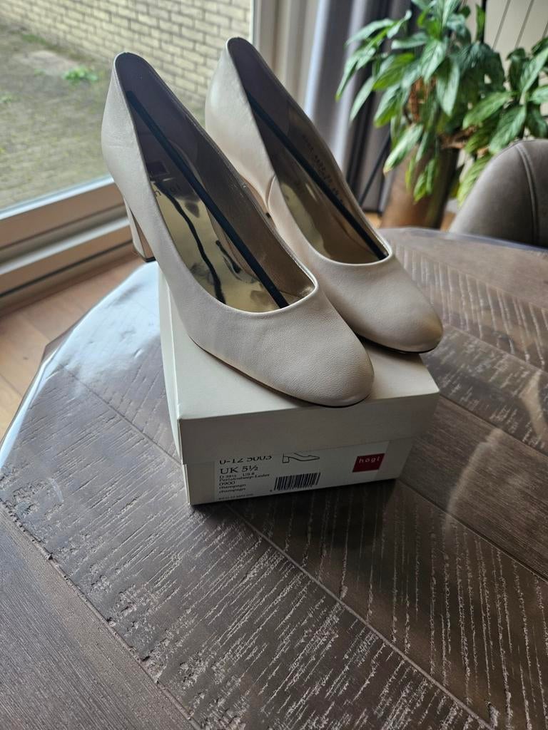 Högl champagne pumps maat 38.5 - perfect voor trouwjurk!, Pumps, Högl, Beige, Ophalen of Verzenden