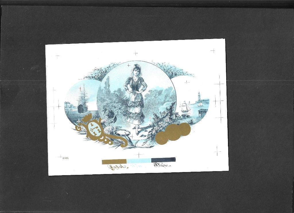 banana60Etiket scan V4497, Ophalen of Verzenden, Gebruikt, Sigarenbandjes