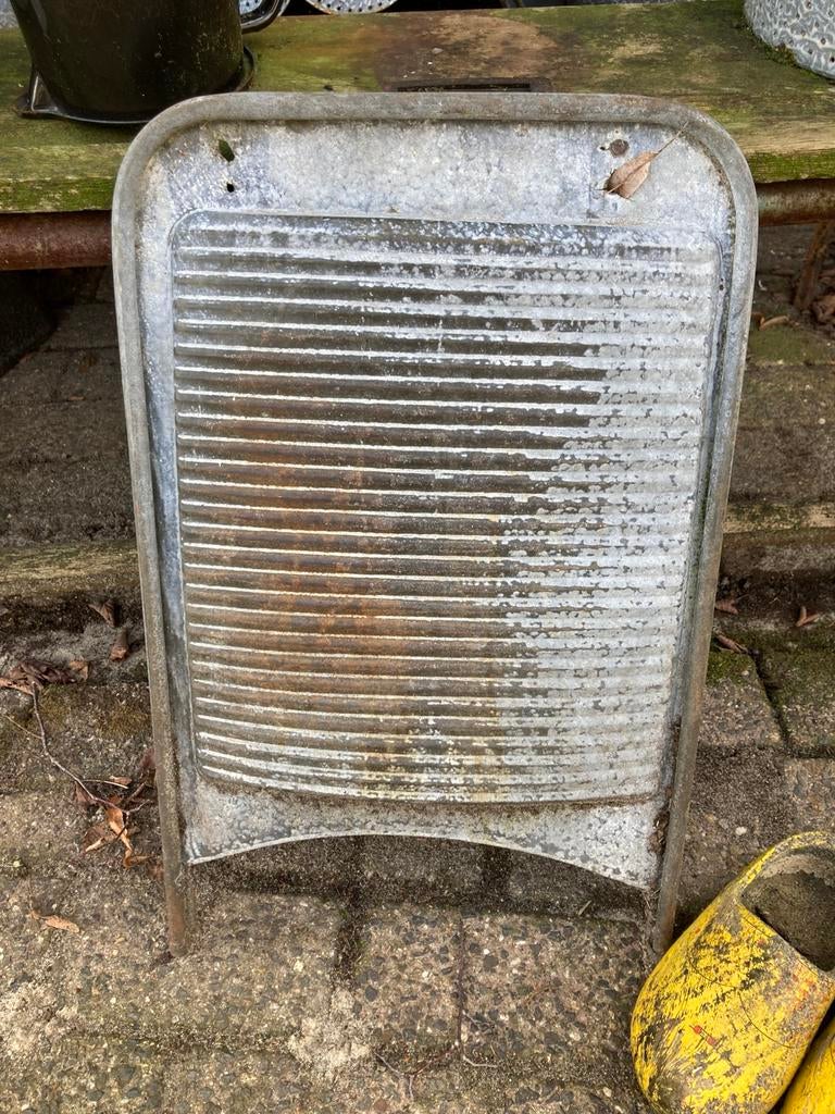 Vintage zinken wasbord (140226c), Antiek en Kunst, Curiosa en Brocante, Ophalen of Verzenden