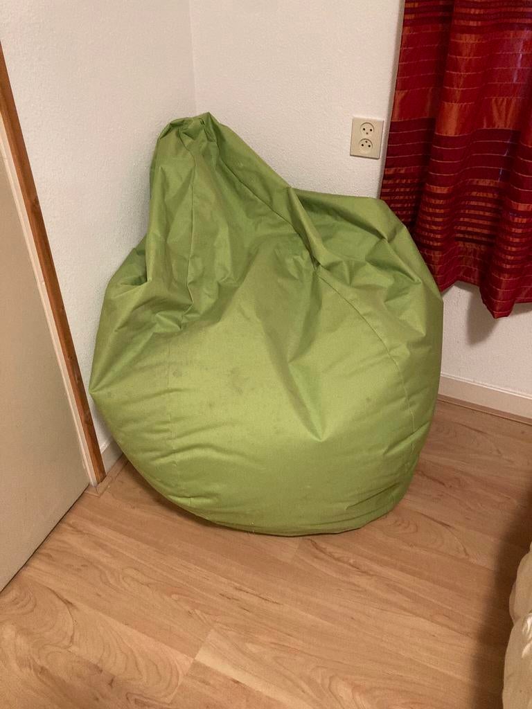 LC zitzak peervormig, Huis en Inrichting, Zitzakken, Ophalen of Verzenden, Gebruikt, Groen, Zitzakstoel