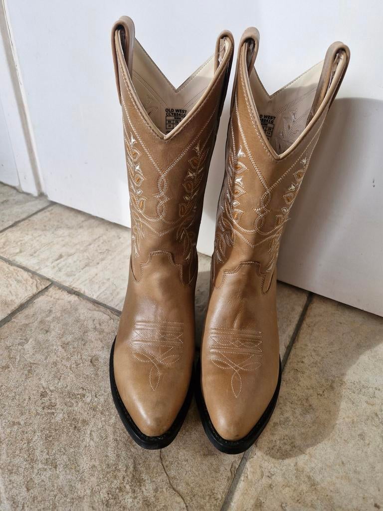 Old west cowboylaarzen, Ophalen of Verzenden, Nieuw, Zwart, Hoge laarzen