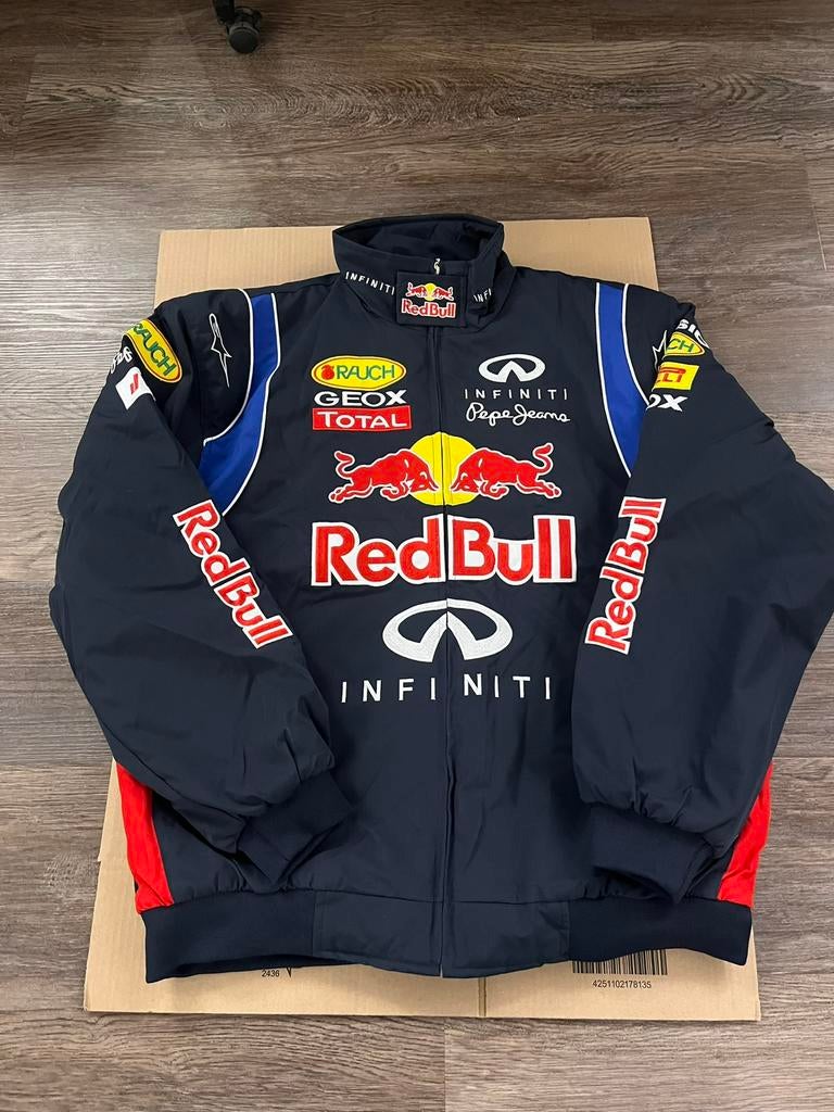 Red Bull Racing Jas (Maat XXL) Vintage, Verzenden, Zo goed als nieuw, Overige maten, Blauw