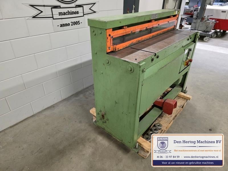 JORG schaar 4022 cap. 1250x2mm stil en compact in gebruik, Ophalen, Gebruikt