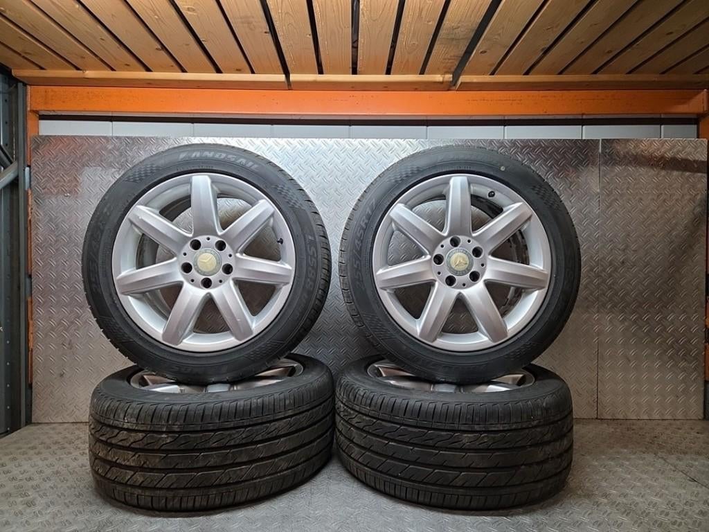 mercedes SL230 2003 VELGENSET+BANDEN  ID59235, Ophalen, Gebruikt, 255 mm, Velg(en)