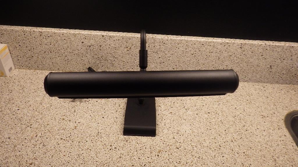 mooie retro pianolamp, Ophalen of Verzenden, Gebruikt, Minder dan 50 cm