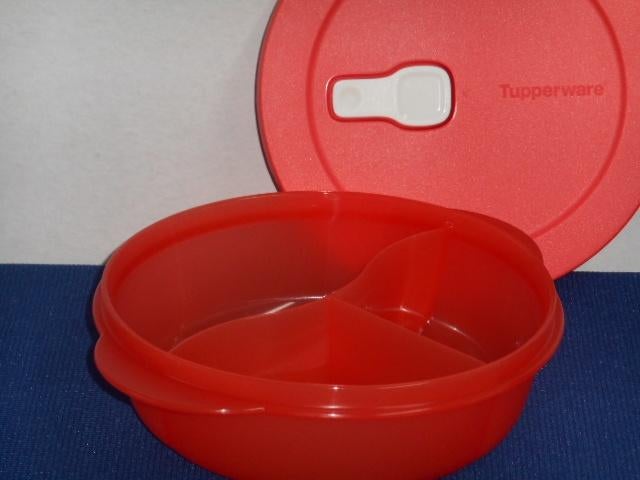 Tupperware Crystalwave Rond 900 ml. Vakjesbord, Ophalen of Verzenden, Nieuw, Schaal