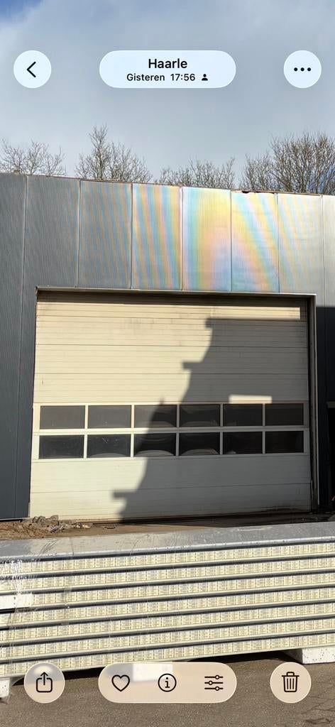 Overhead deur! Werkend - opknapper 600 cm breed, Doe-het-zelf en Verbouw, Ophalen of Verzenden