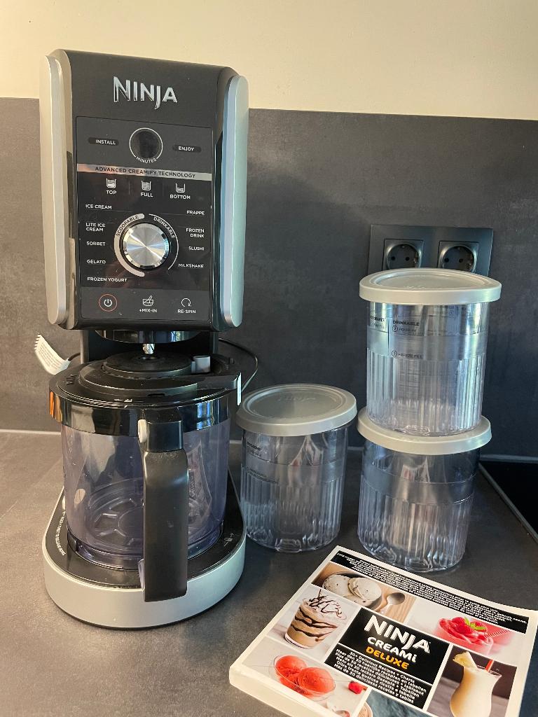 Ninja CREAMi Deluxe ijsmachine, Witgoed en Apparatuur, IJsmachines, Ophalen, Zo goed als nieuw