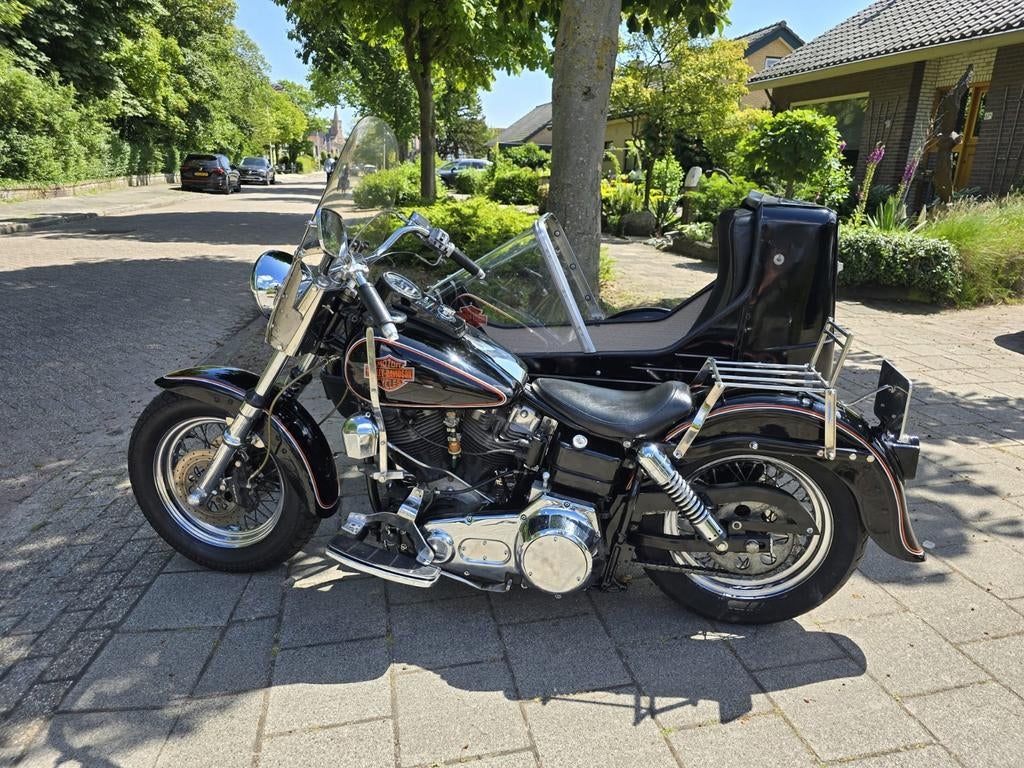Harley Davidson Wide glide 1340 cc, gereviseerd, oldtimer.