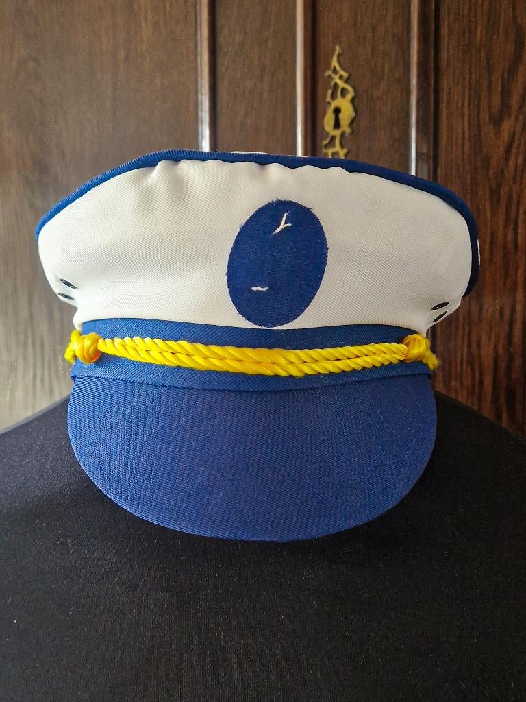 Pet - Kapiteinspet - Wit - Matroos - Kapitein, Ophalen of Verzenden, Zo goed als nieuw, Hoed of Pruik, Overige