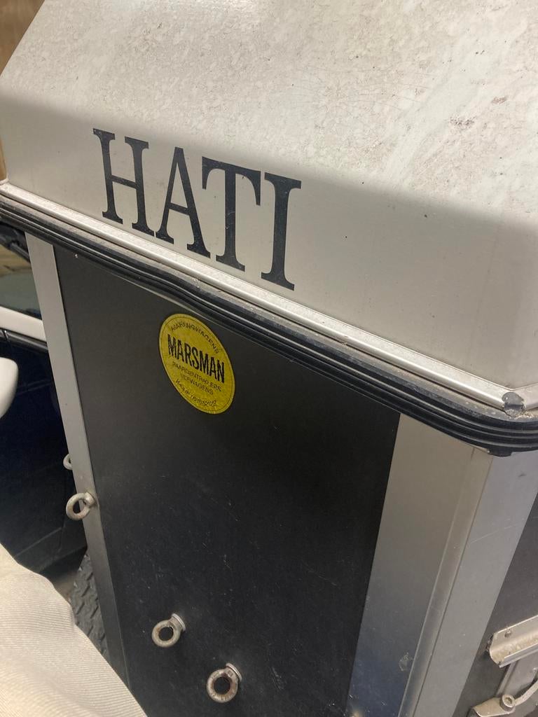 Pony mentrailer, Ophalen, Gebruikt, Polyester, 2-paards trailer