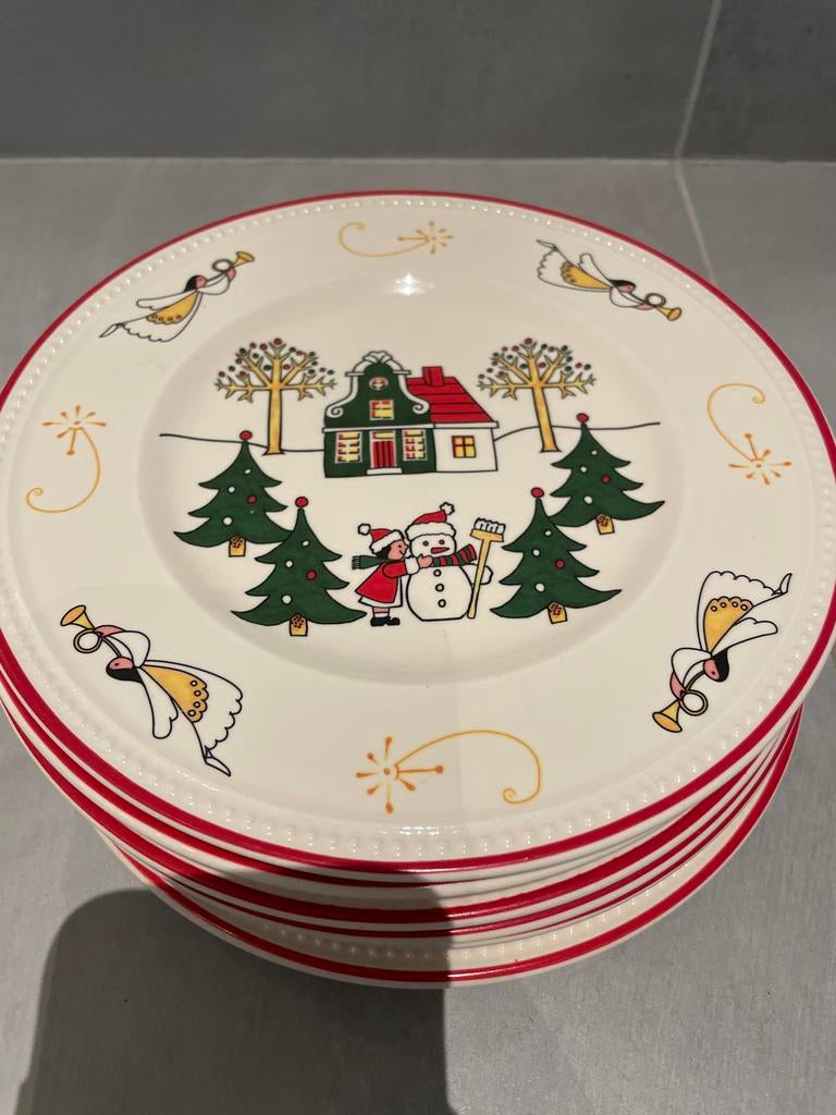 Wedgwood kerst bordjes, Ophalen of Verzenden, Zo goed als nieuw, Bord(en), Wedgwood
