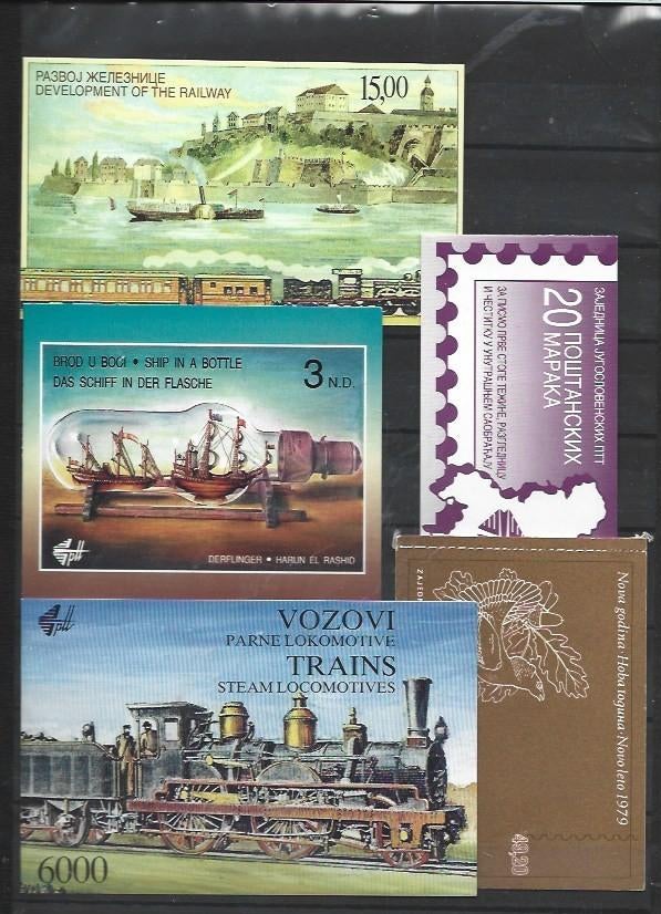 Joegoslavie 10 postzegelboekjes modern motief postfris, Ophalen of Verzenden, Joegoslavië, Postfris