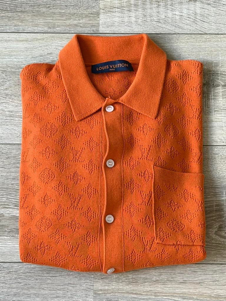 Louis Vuitton Monogram Pointelle Shirt Maat L Origineel, Kleding | Heren, Ophalen of Verzenden, Zo goed als nieuw