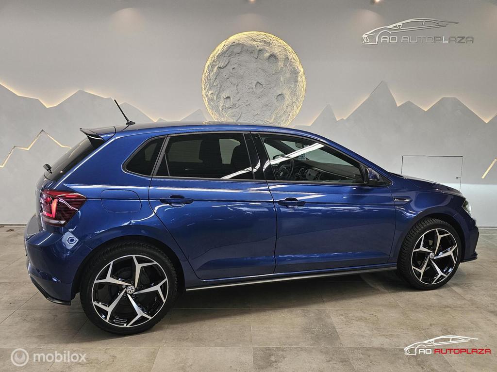 Volkswagen Polo 1.0 TSI 2x R-Line Apple carplay/LED/Stoelver, 95 pk, Blauw, Alcantara, Bedrijf