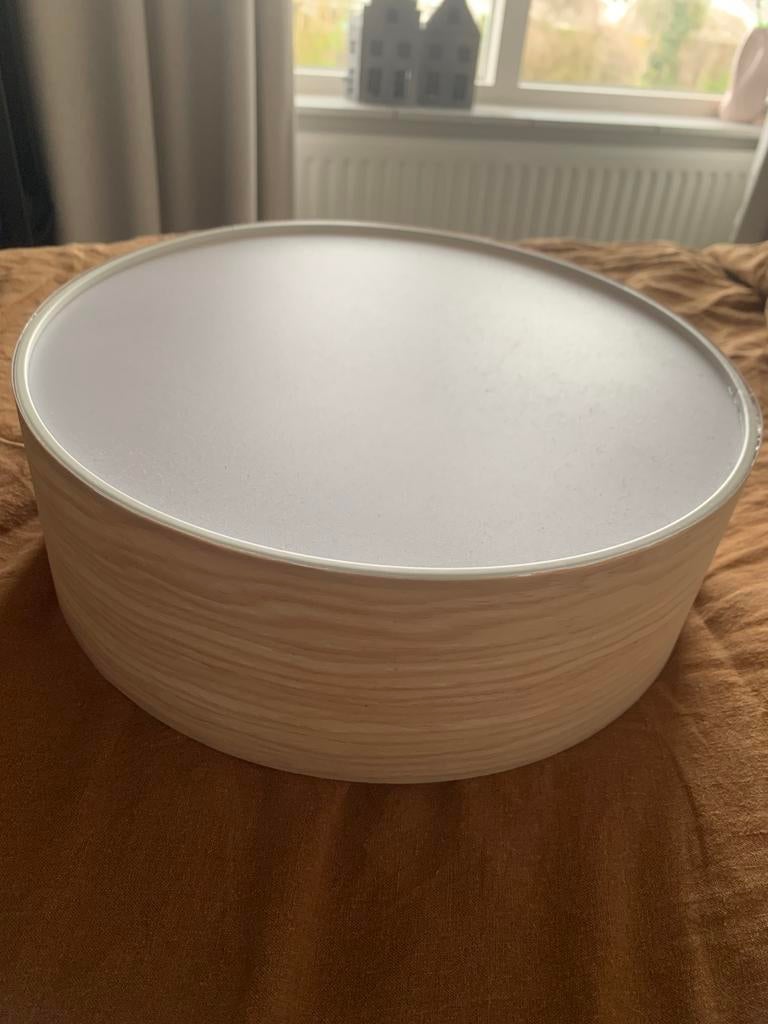 Plafondlamp miranda naturel, Ophalen of Verzenden, Zo goed als nieuw, Rond