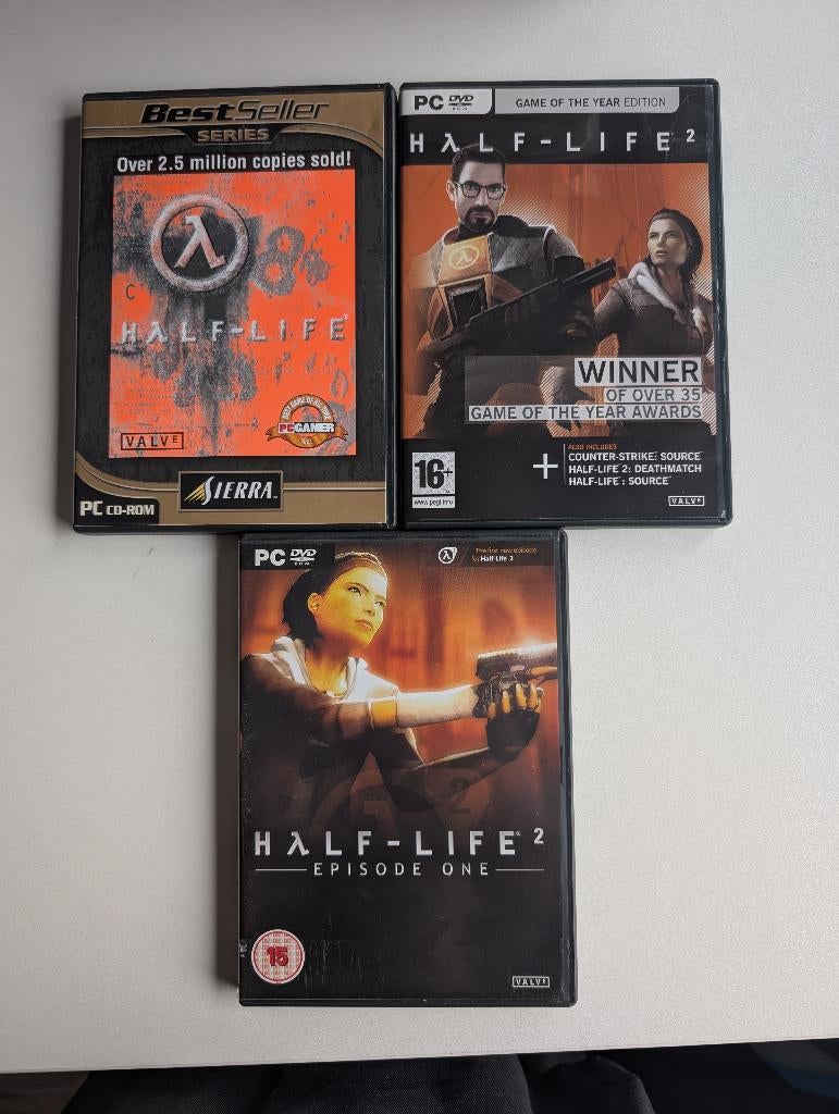 Half life / half life 2 / half - life 2 episode one PC, Spelcomputers en Games, Shooter, 1 speler, Ophalen of Verzenden, Zo goed als nieuw