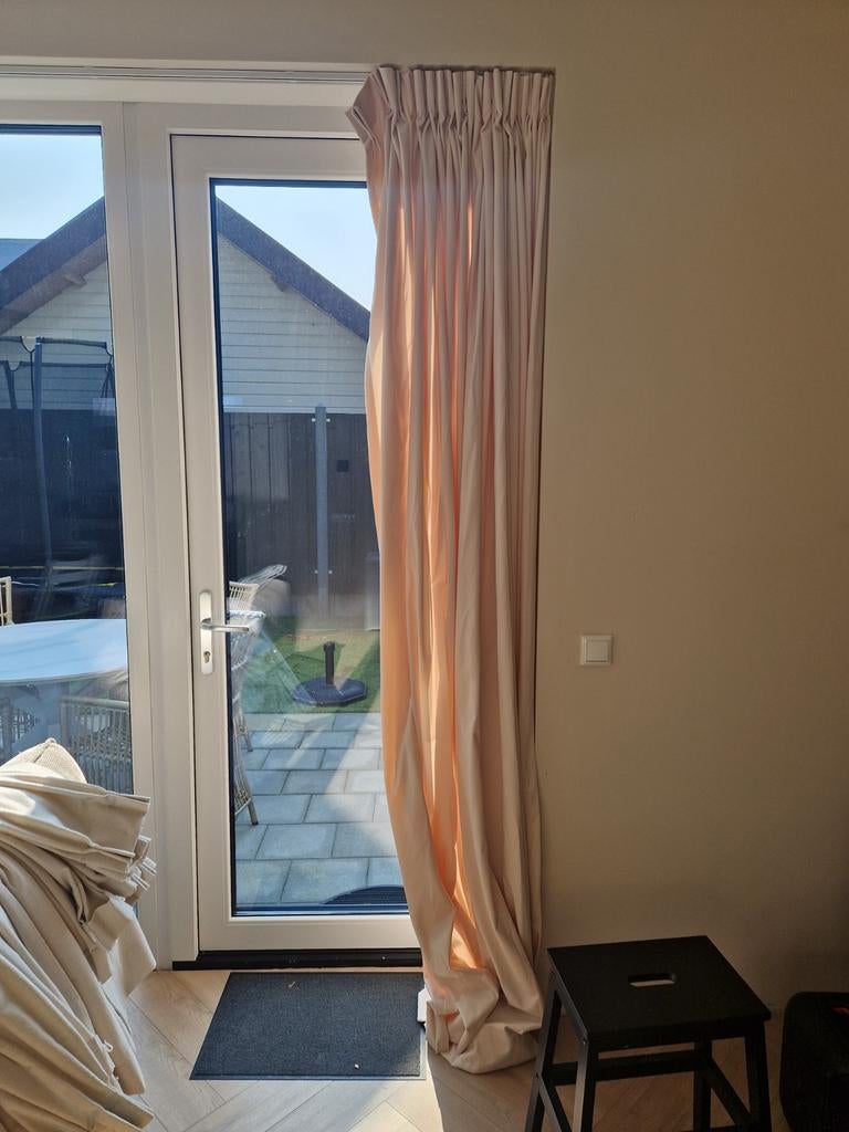 Gordijnen velours Ivoor, nieuw, Ophalen, Nieuw, 200 cm of meer, 200 cm of meer