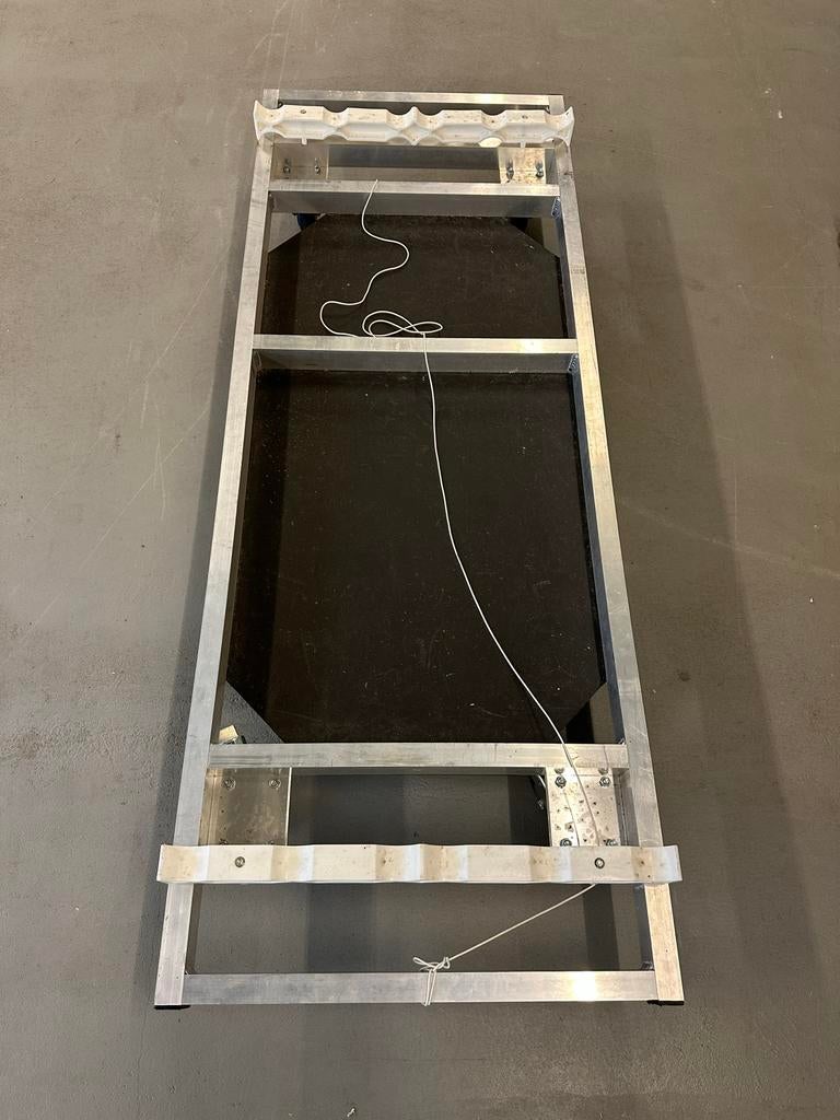 Kar op wielen 60x160 cm, Doe-het-zelf en Verbouw, Transportwagens, Ophalen, Gebruikt, Transportkar