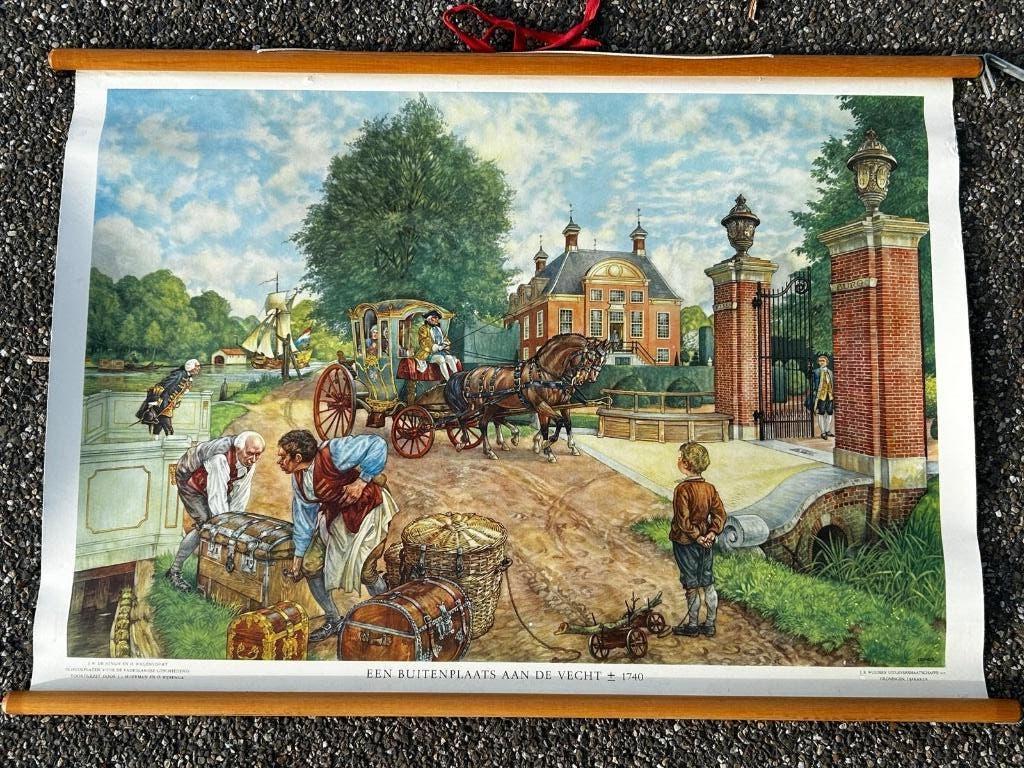 Een buitenplaats aan de Vecht, 1740, Ophalen of Verzenden, Geschiedenis