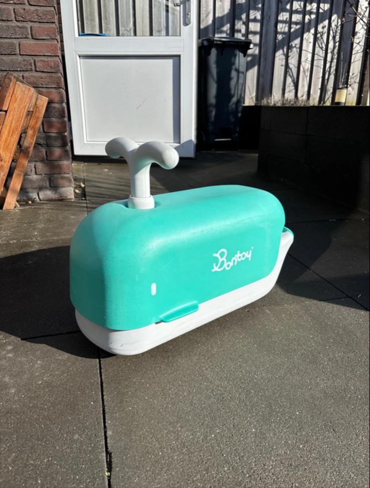 Turkoois Bontoy walvis loopauto - Stil en veelzijdig!, Ophalen, Gebruikt