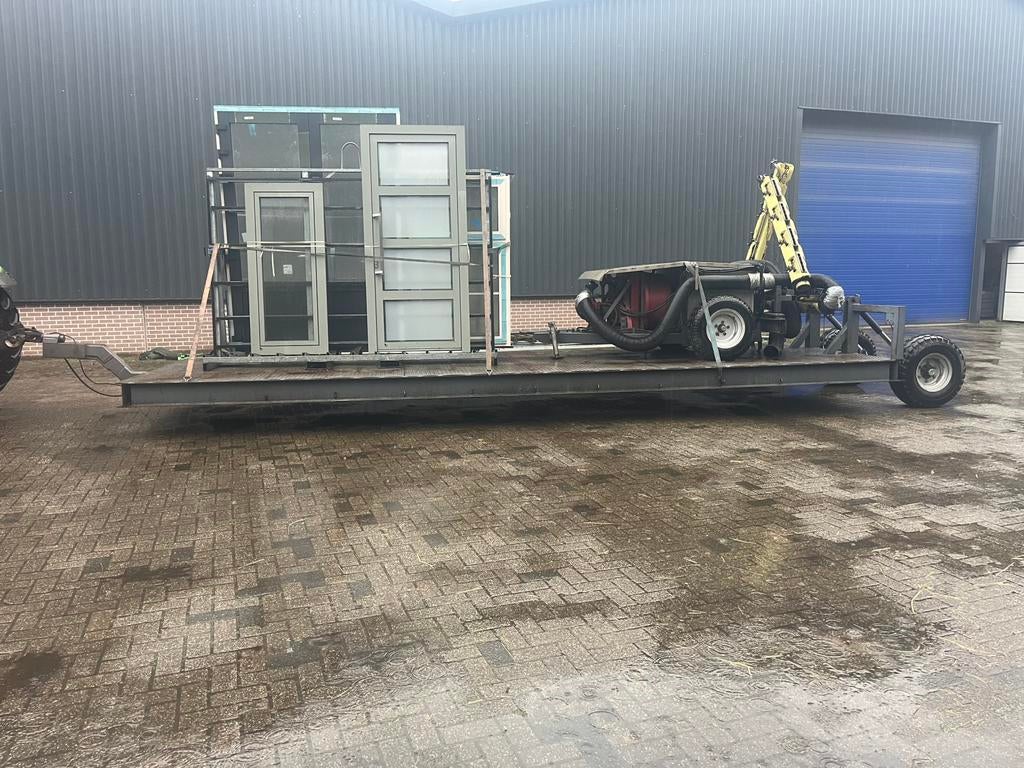 Dieplader machine transporter met kenteken, Ophalen