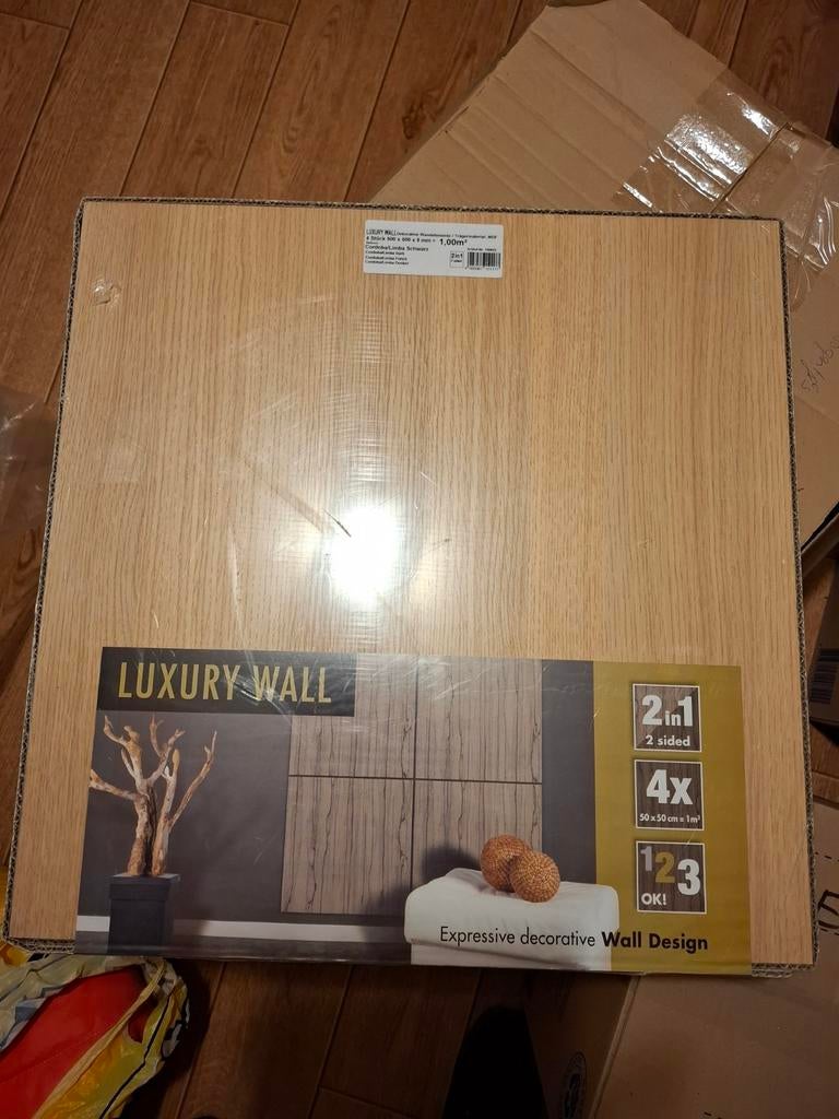 Wandpanelen *nieuw* 1 pak + 1 plaat, Ophalen of Verzenden, Nieuw