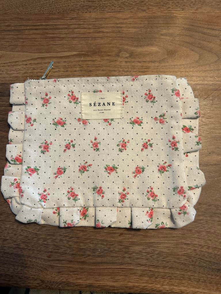 Schattig toilettasje met bloemenprint - Sézane, Sieraden, Tassen en Uiterlijk, Ophalen of Verzenden, Nieuw, Dame