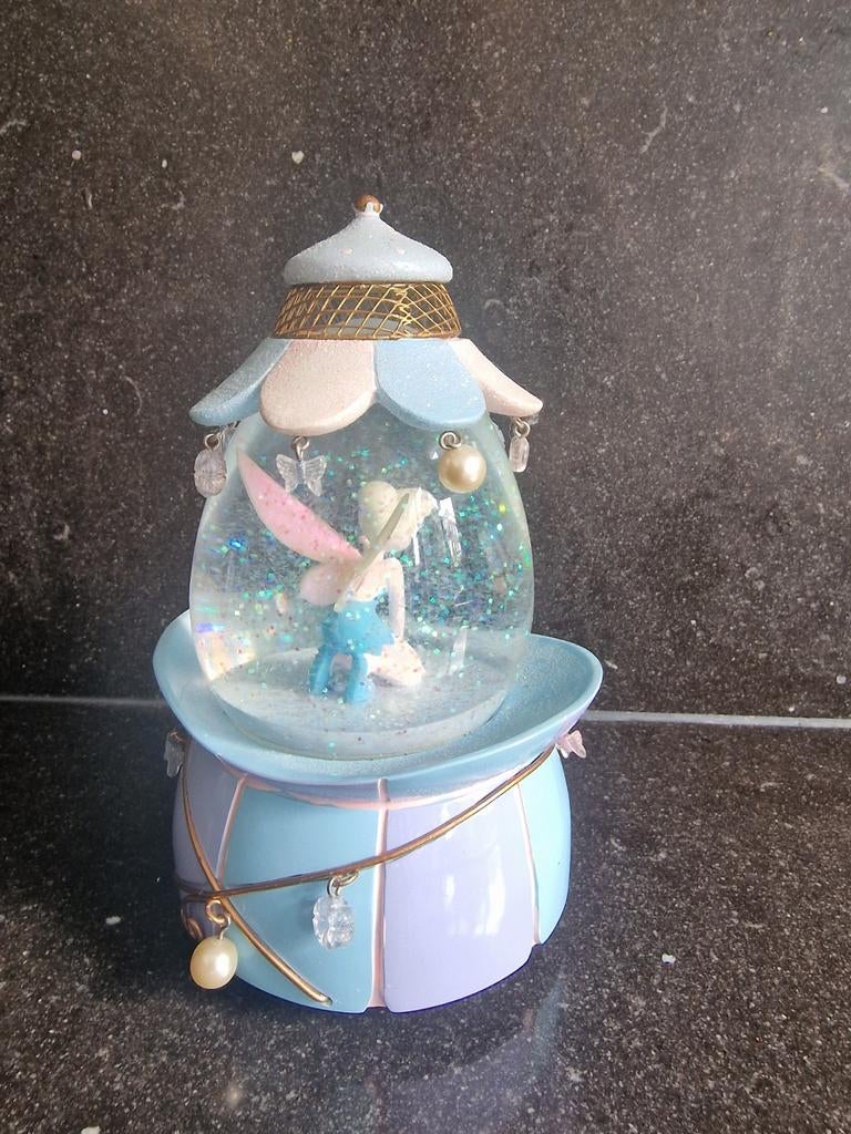 Vintage Disney Tinkerbell Muzikale Sneeuwbol - Zeldzaam, Ophalen of Verzenden, Peter Pan of Pinokkio, Gebruikt, Beeldje of Figuurtje