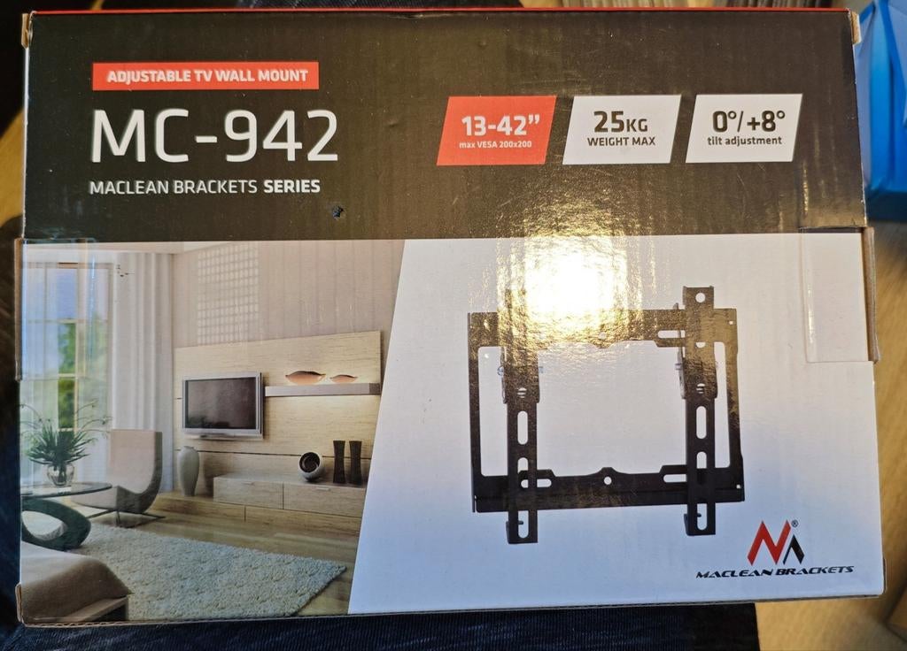 TV muurbeugel MC-942 13" tot 42" 25kg, Ophalen of Verzenden, Nieuw