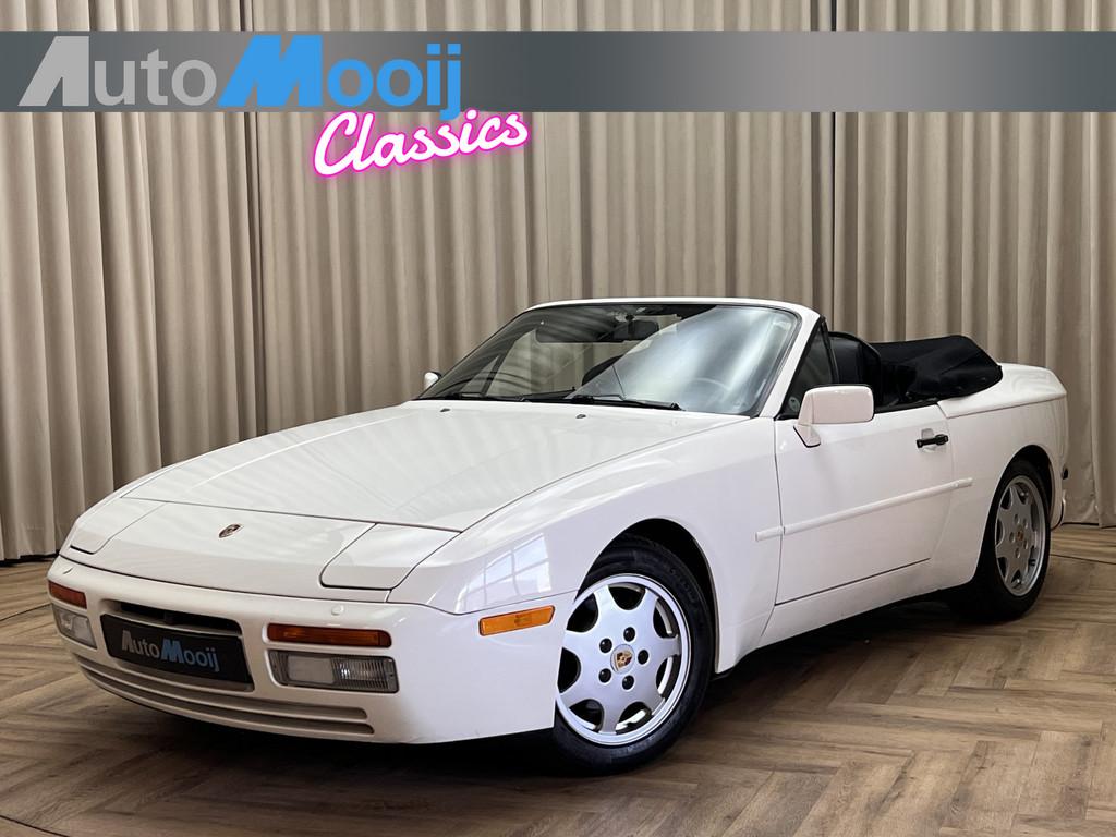 Porsche 944 3.0 S2 Cabrio *Matching* EU Kenteken / Fully Doc, Achterwielaandrijving, Zwart, Cabriolet, Leder