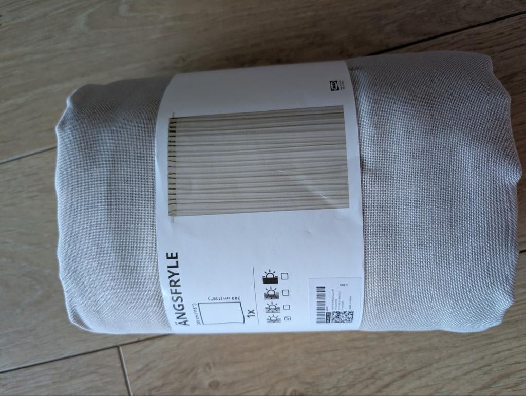 2 IKEA ÅNGSFRYLE vitragegordijn, beige, 300x300 cm, Huis en Inrichting, Stoffering | Gordijnen en Lamellen, Ophalen of Verzenden