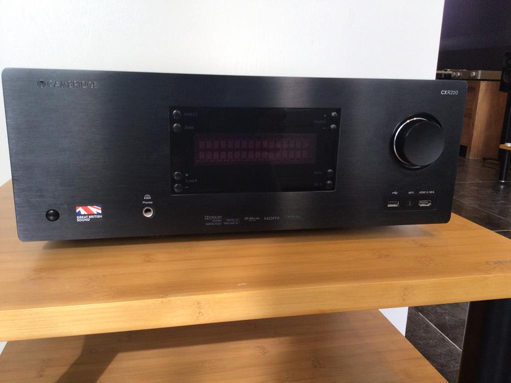 Cambridge audio CXR200 AV receiver met garantie, Gebruikt, 120 watt of meer, Ophalen, Overige merken