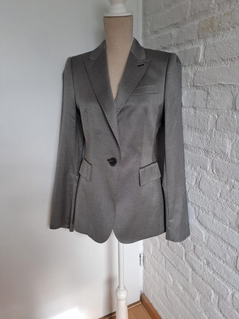 ZILVERGRIJZE BLAZER VAN ZARA WOMAN, Kleding | Dames, Maat 38/40 (M), Ophalen of Verzenden, Zo goed als nieuw, Jasje