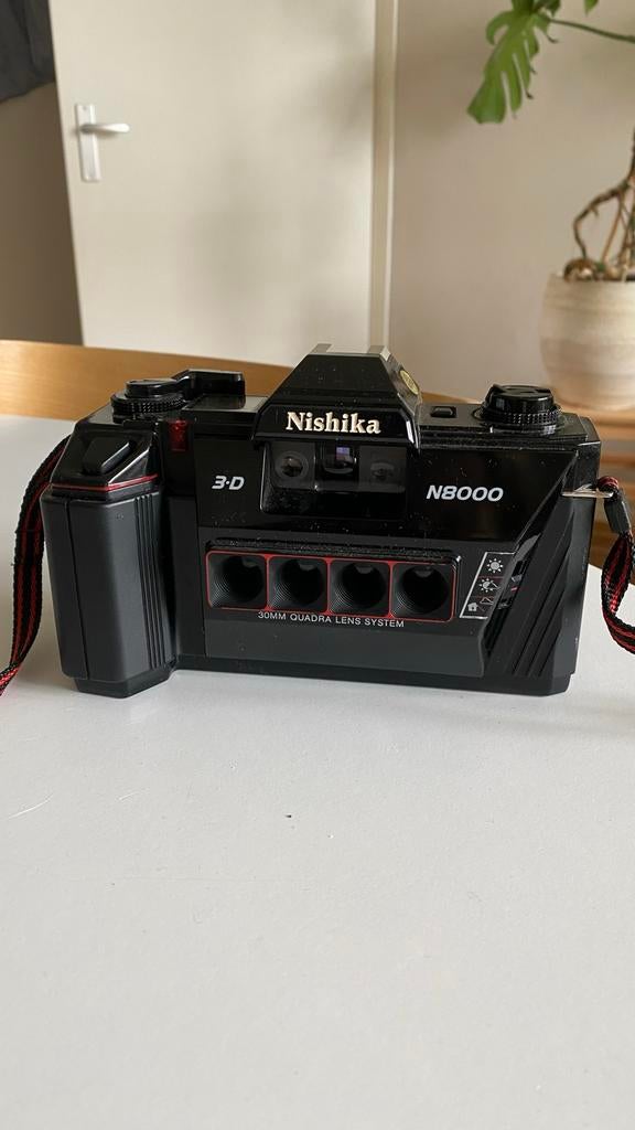 Nishika N8000 3D fotocamera, Ophalen of Verzenden, Gebruikt, Compact, Overige Merken