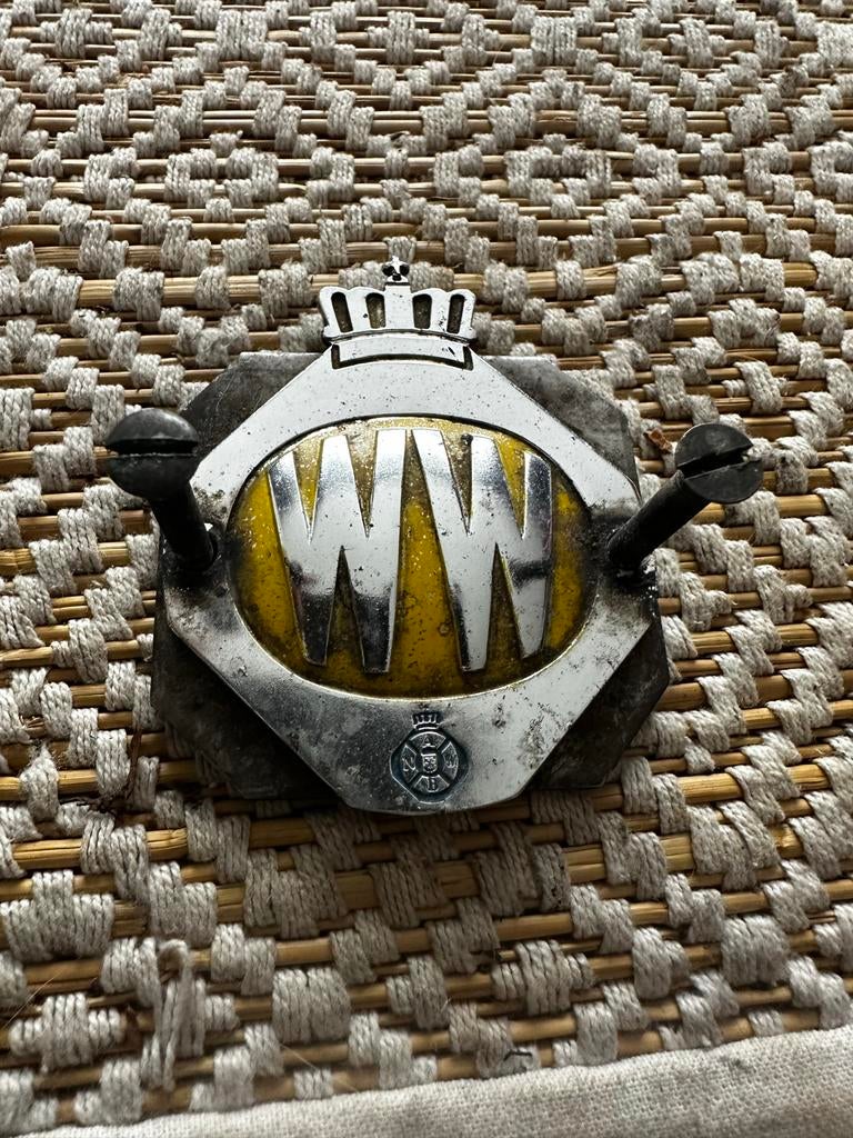 Oud Wegenwacht logo ANWB - Vintage Auto Embleem, Auto diversen, Auto-accessoires, Gebruikt, Ophalen of Verzenden