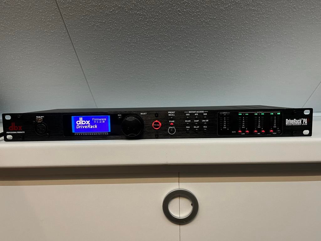 DBX DriveRack PA2 DSP / Crossover / RTA - incl. verpakking, Ophalen of Verzenden, Zo goed als nieuw, Delay of Echo