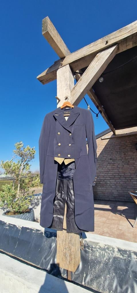 Dressuur slipjas maat 38 blauw, Ophalen of Verzenden, Zo goed als nieuw, Dressuur, Bovenkleding