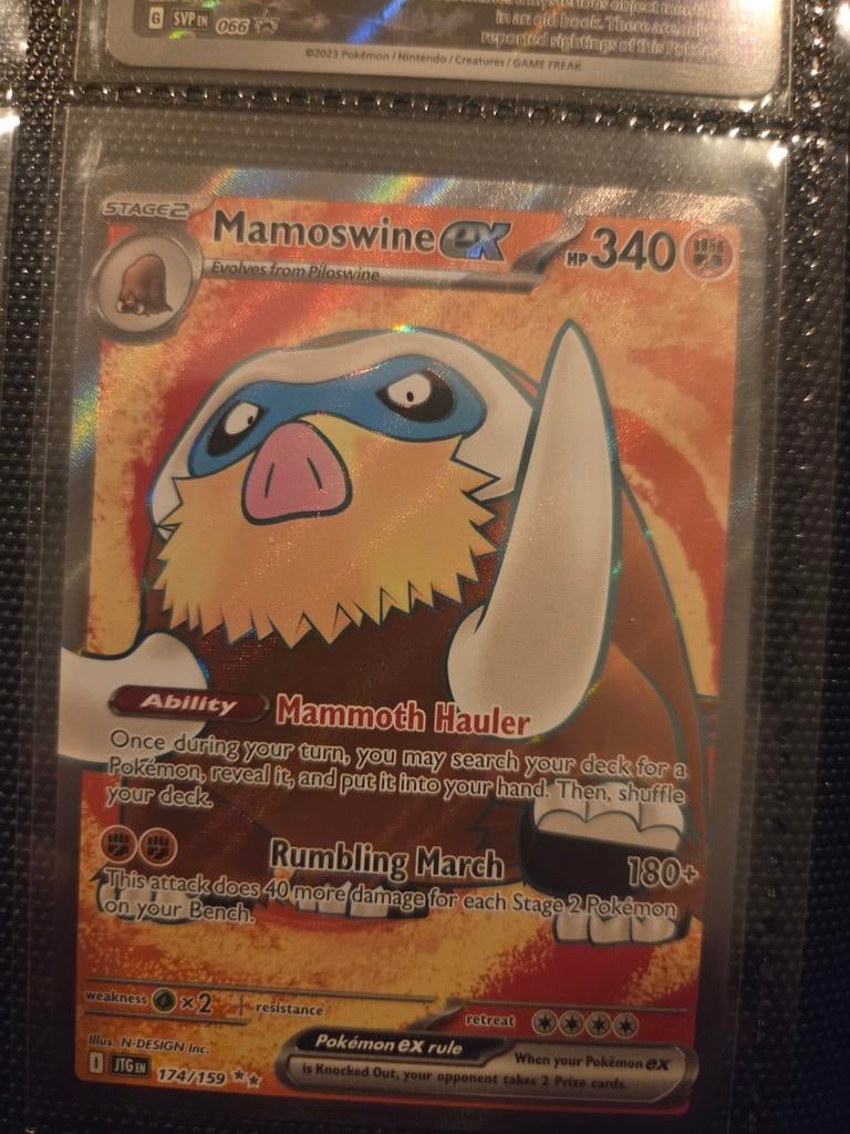 Pokémon Mamoswine ex 174/159 kaart, Hobby en Vrije tijd, Verzamelkaartspellen | Pokémon, Ophalen of Verzenden