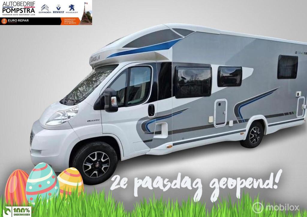 Chausson TITANIUM 728EB/4 PERSOONS/2x AIRCO/QUEENSBED/HEFBED, Caravans en Kamperen, Campers, Chausson, Airbags, 7 tot 8 meter