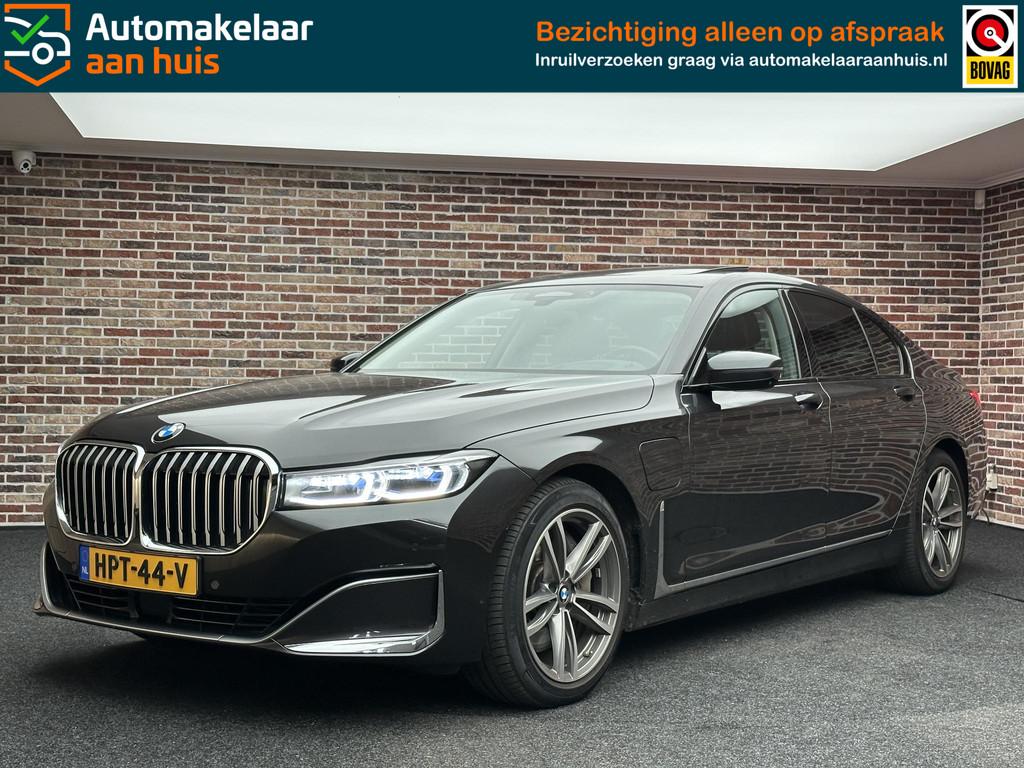 BMW 7-serie 745e Hybrid HEADUP MASSAGE H&K SFEER DAK VIRTUAL, Achterwielaandrijving, Gebruikt, Bedrijf, Hybride Elektrisch/Benzine