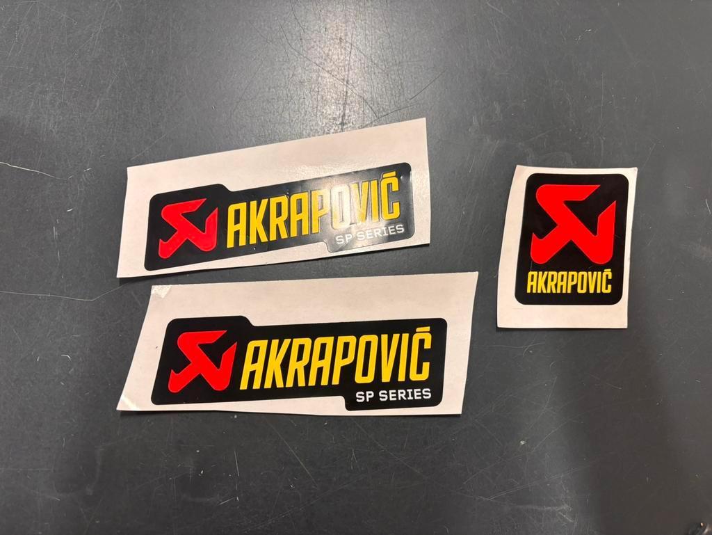 Akrapovic stickers 100% origineel & hittebestendig, Ophalen of Verzenden, Akrapovic, Akrapovic, Aktapovic