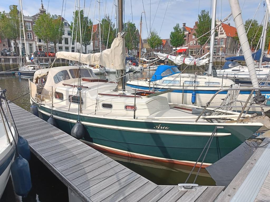Kajuitzeilboot met kimkielen, Watersport en Boten, Kajuitzeilboten en Zeiljachten, Gebruikt, Staal, Diesel, Ophalen of Verzenden
