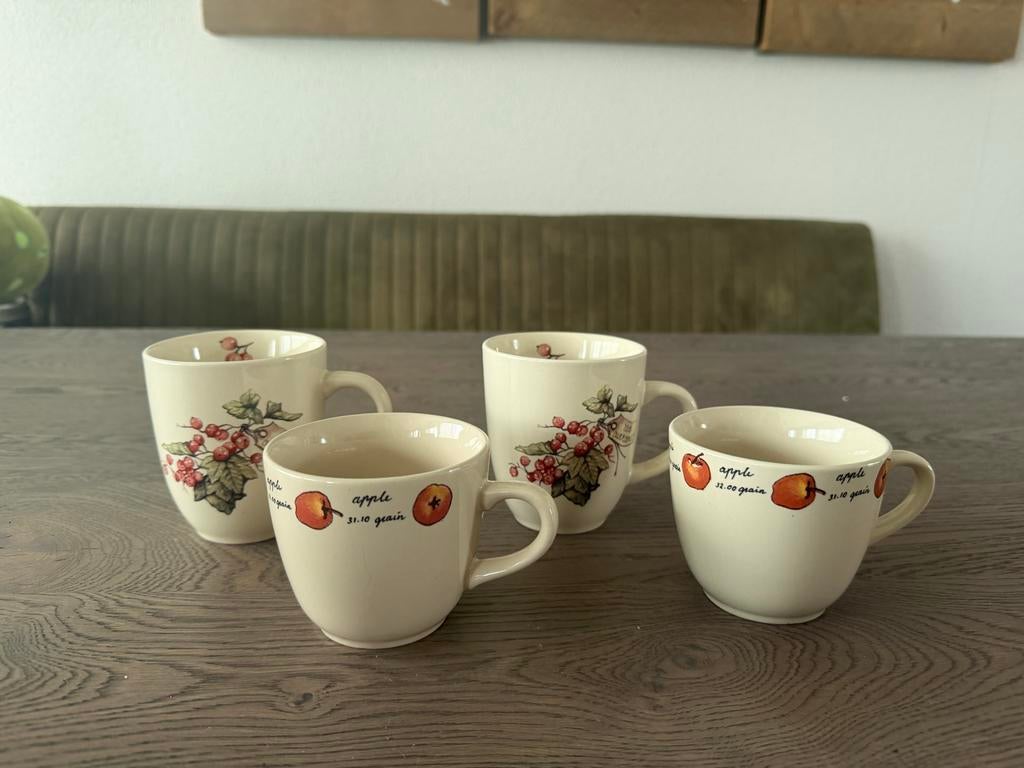 Jet Ter Steege koffie koppen, Huis en Inrichting, Keuken | Servies, Keramiek, Ophalen of Verzenden, Zo goed als nieuw, Overige stijlen