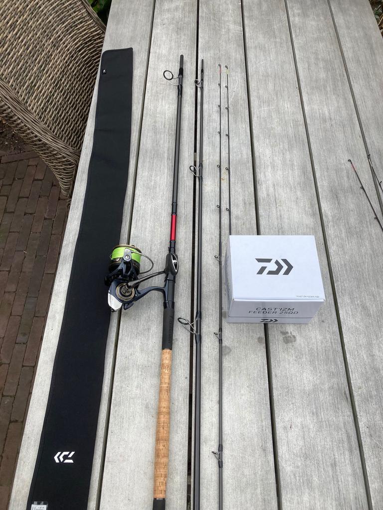 Daiwa Tournament Feeder 13ft met Cast'izm Feeder 25 QD, Ophalen, Zo goed als nieuw, Complete hengel