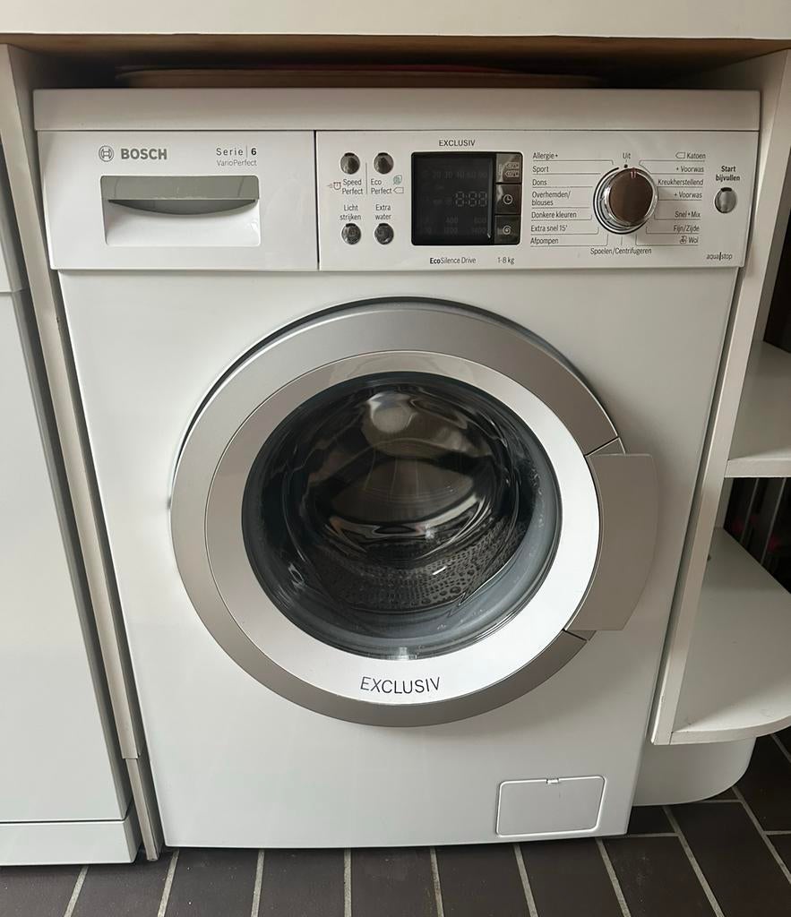 Bosch wasmachine, Witgoed en Apparatuur, Wasmachines, Ophalen, Zo goed als nieuw, Voorlader, 85 tot 90 cm