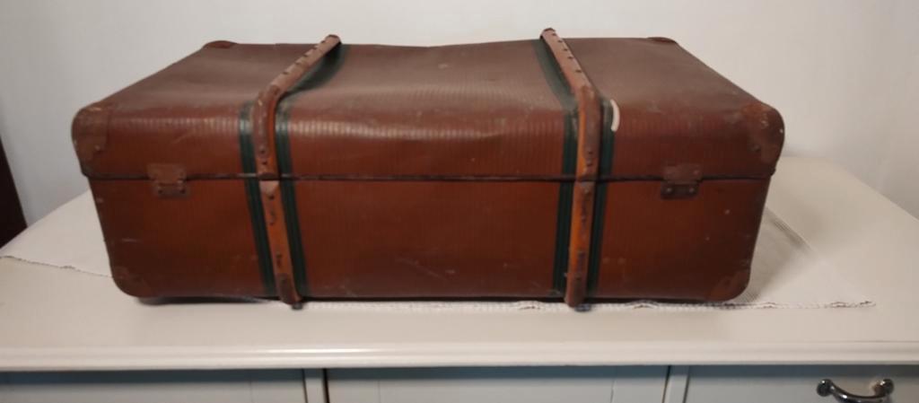 K566 VINTAGE jaren 30-40 koffer / hutkoffer, Overige materialen, Gebruikt, Onbekend, Ophalen of Verzenden