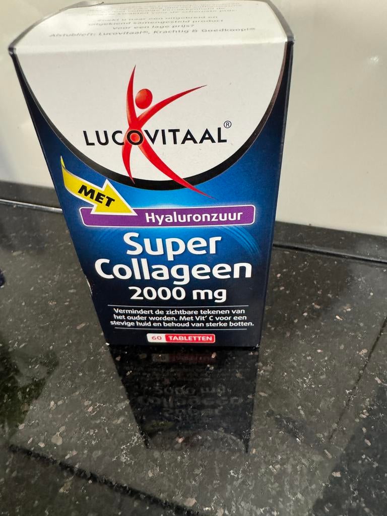 Nieuwe pot Super Collageen 2000mg 60 tabletten, Ophalen of Verzenden, Nieuw, Pillen