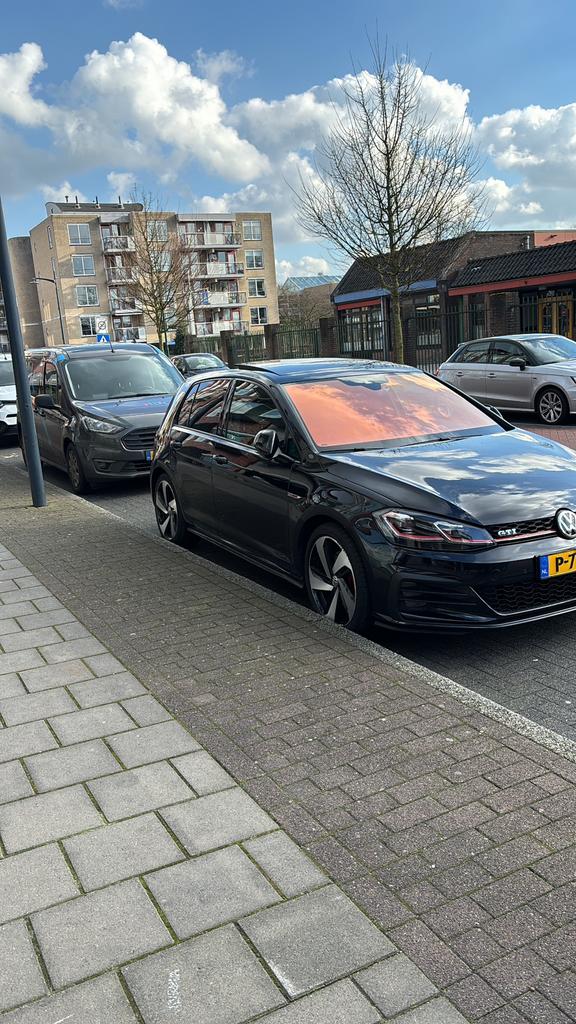 Volkswagen Golf 2.0 TSI 230pk 5D DSG 2017 Zwart, Auto's, Zwart, 4 cilinders, Zwart, Bedrijf